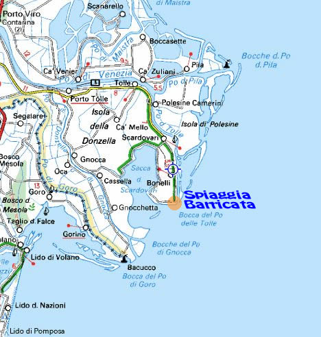 Mappa delta del Po
